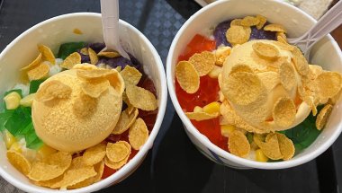 Creamy halo halo and deep talks