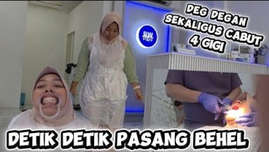 DETIK-DETIK @TinaXL ⁉️ pasang behel cabut 4 gigi sekaligus