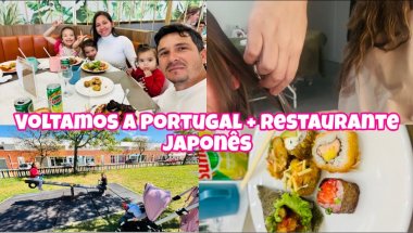 Voltamos a Portugal, Restaurante japonês, Cortei o cabelo😬 Viagem cansativa🥴
