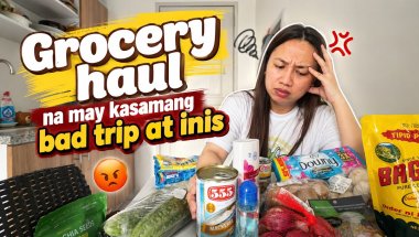 GROCERY HAUL NA MAY KASAMANG BAD TRIP AT INIS!