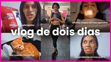 Problema no joelho, etapa final do aparelho fixo, microchip do Sun, suplementos e vida real | VLOG