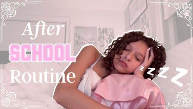 after school routine!🤍 *school work, food +more*