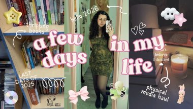 a few days in my life 🎀 - cleaning, thrifting, physical media, etc. 🤍