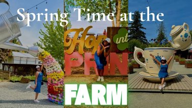 Spring Tulip Festival in Abbotsford 🌷 | Farm Visit, Flower Fields & Animal Feeding Fun!