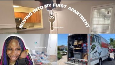 MOVING INTO MY NEW APARTMENT | empty tour+ shopping +unpacking