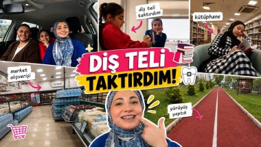 Diş Teli Taktırdım 😬 | Diş Teliyle İlk Günler ❗️| Market Turu 🛒 | Sabah Yürüyüş 15.000 Adım ✅ #vlog