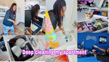 DEEP CLEANING MY APARTMENT… it was a mess! #vlog