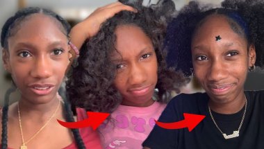 I TRIED DOING MY CURLY HAIR