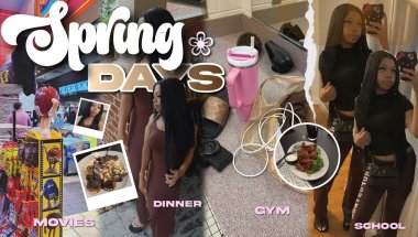 SPRING DAYS IN MY LIFE | Productive Teen Vlog ❀ Movies, Birthday Dinner, Gym Girl,  School Days