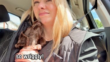Preparing For Puppy Life On A Walk With My Sister’s New Puppy!