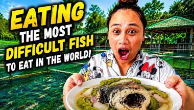 EATING THE MOST DIFFICULT FISH IN THE WORLD BANGUS OR MILKFISH! PAKSIW #food
