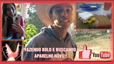 VLOG FAZENDO BOLO DE CENOURA E BUSCANDO MEU APARELHO MÓVEL!!