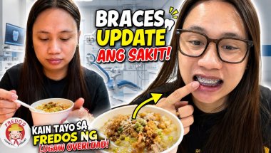 BRACES UPDATE ANG SAKIT! + KAIN TAYO SA FREDOS NG LUGAW OVERLOAD! | abrilalegata