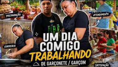 UM DIA COMIGO TRABALHANDO DE GARÇONETE #viralvideo #vlogshorts