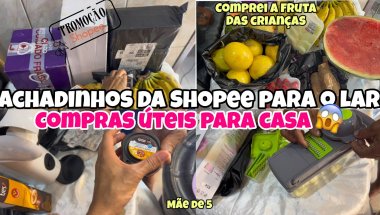MELHORES COMPRAS NA SHOPPE PARA O LAR🏠|ACHADINHOS E PROMOÇÕES  ACHEI NA SHOPEE