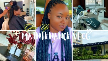 Glow Up Maintenance Vlog: Silk Press| Helix Piercing| Nails| Braces| Lashes